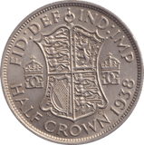 1938 HALFCROWN ( AUNC ) - Halfcrown - Cambridgeshire Coins