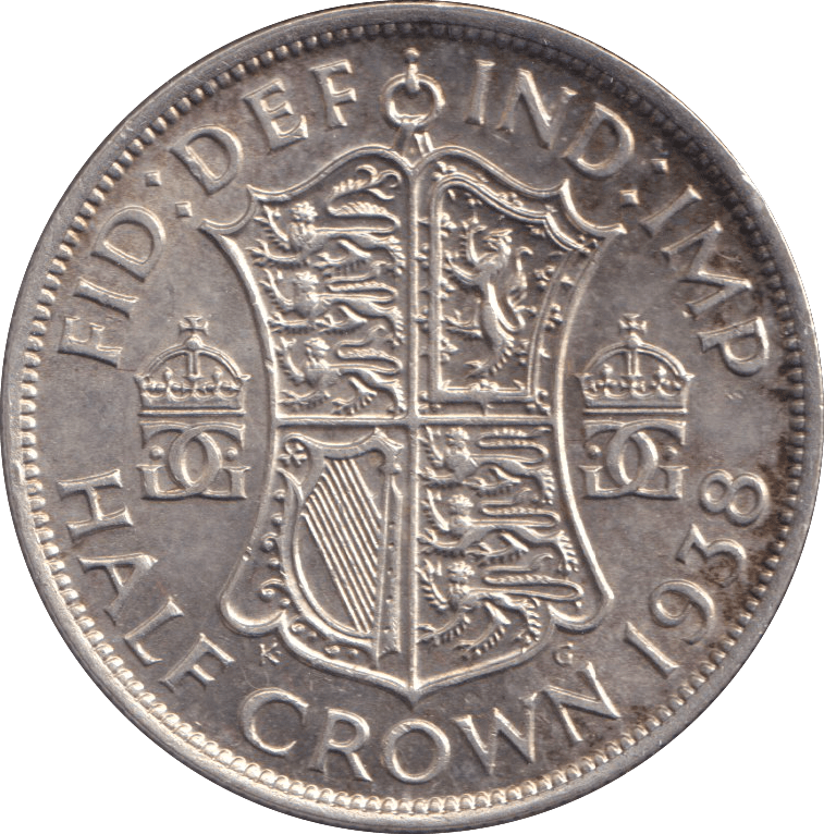 1938 HALFCROWN ( AUNC ) - WORLD COINS - Cambridgeshire Coins