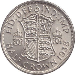 1938 HALFCROWN ( UNC ) - HALFCROWN - Cambridgeshire Coins