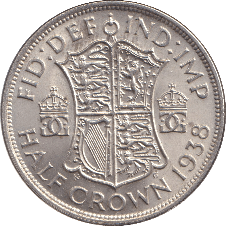 1938 HALFCROWN ( UNC ) - HALFCROWN - Cambridgeshire Coins