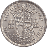 1938 HALFCROWN ( UNC ) - HALFCROWN - Cambridgeshire Coins