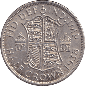 1938 HALFCROWN ( UNC ) - HALFCROWN - Cambridgeshire Coins
