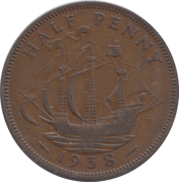 1938 HALFPENNY ( VF ) - HALFPENNY - Cambridgeshire Coins