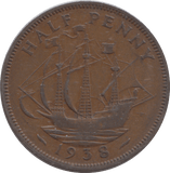 1938 HALFPENNY ( VF ) - HALFPENNY - Cambridgeshire Coins