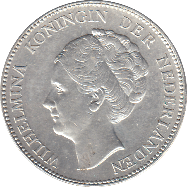 1938 NETHERLANDS 1 GULDEN - WORLD COINS - Cambridgeshire Coins