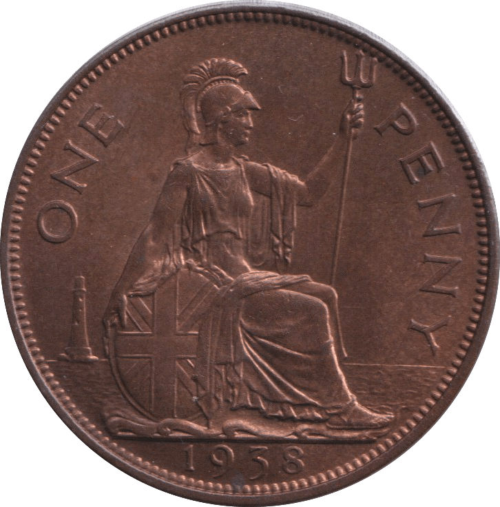 1938 PENNY ( AUNC ) - PENNY - Cambridgeshire Coins