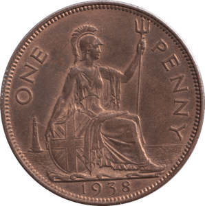 1938 PENNY ( EF ) - PENNY - Cambridgeshire Coins