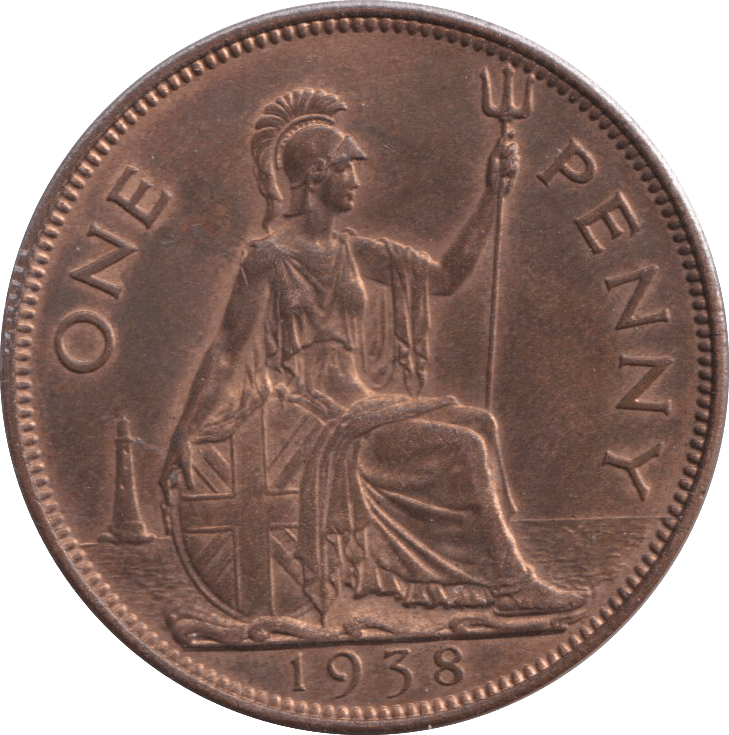 1938 PENNY ( EF ) - PENNY - Cambridgeshire Coins
