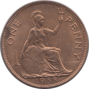 1938 PENNY ( UNC ) 2 A - PENNY - Cambridgeshire Coins