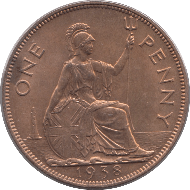 1938 PENNY ( UNC ) 2 A - PENNY - Cambridgeshire Coins