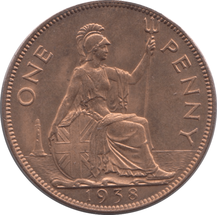1938 PENNY ( UNC ) 4 A - PENNY - Cambridgeshire Coins