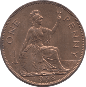 1938 PENNY ( UNC ) 7 A - PENNY - Cambridgeshire Coins