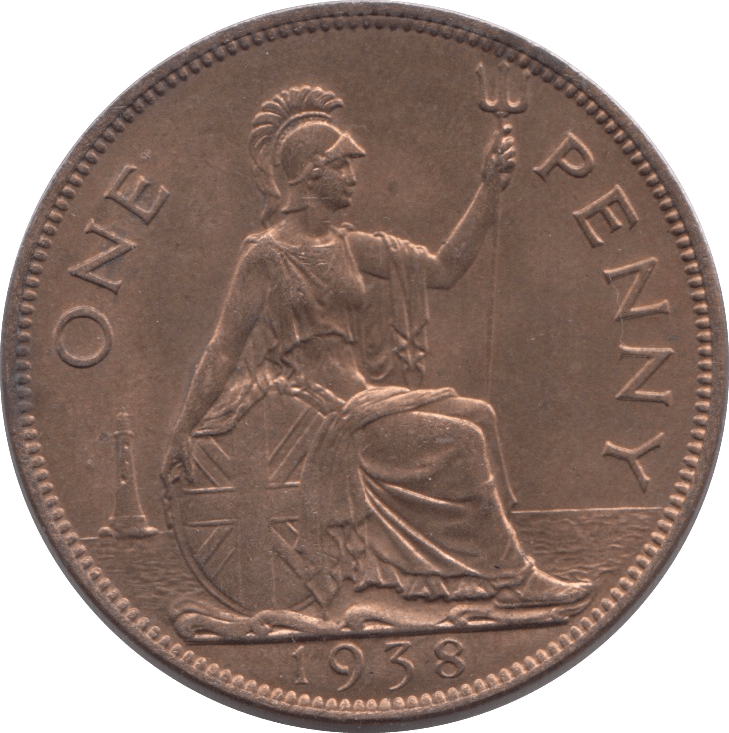 1938 PENNY ( UNC ) 7 A - PENNY - Cambridgeshire Coins