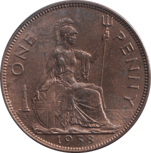 1938 PENNY ( UNC ) - PENNY - Cambridgeshire Coins