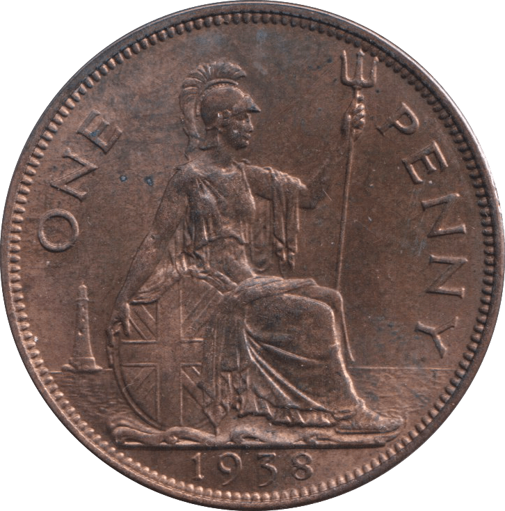 1938 PENNY ( UNC ) - PENNY - Cambridgeshire Coins