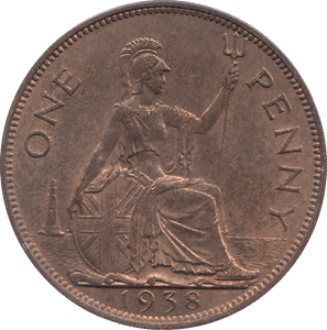 1938 PENNY ( UNC ) - PENNY - Cambridgeshire Coins