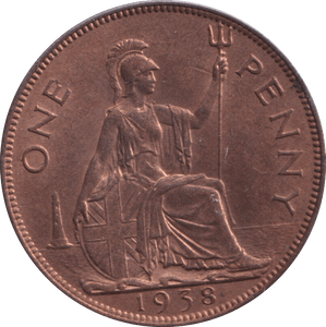 1938 PENNY ( UNC ) - PENNY - Cambridgeshire Coins