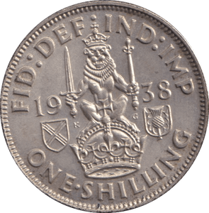 1938 SHILLING ( UNC ) - SHILLING - Cambridgeshire Coins