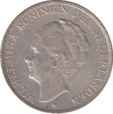1938 SILVER 2 1/2 GULDEN NETHERLANDS - SILVER WORLD COINS - Cambridgeshire Coins