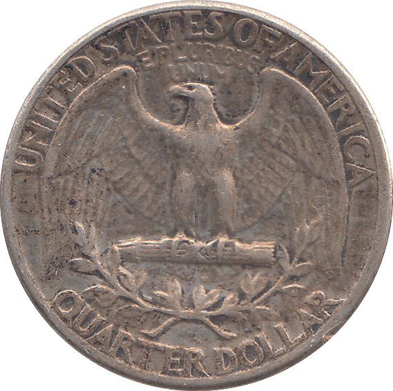 1938 SILVER EAGLE LIBERTY QUATER DOLLAR USA - SILVER WORLD COINS - Cambridgeshire Coins