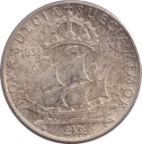 1938 SILVER TWO KRONER SWEDEN - WORLD COINS - Cambridgeshire Coins