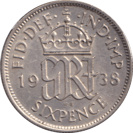1938 SIXPENCE ( AUNC ) - SIXPENCE - Cambridgeshire Coins
