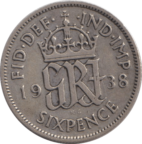 1938 SIXPENCE ( FINE ) - SIXPENCE - Cambridgeshire Coins