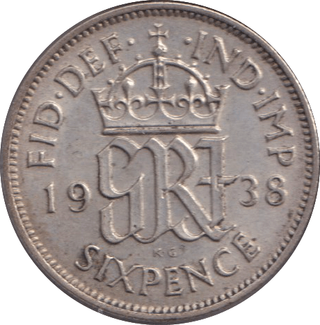 1938 SIXPENCE ( UNC ) - SIXPENCE - Cambridgeshire Coins