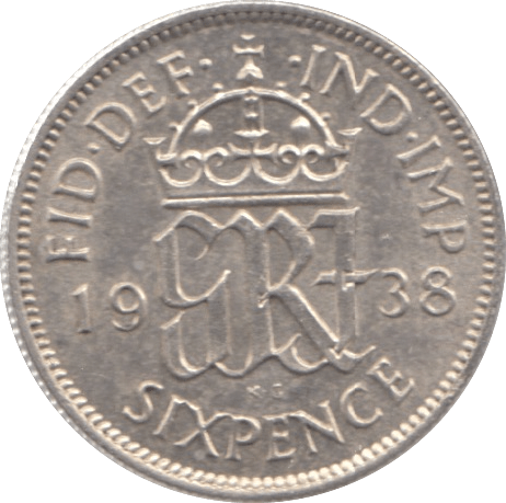 1938 SIXPENCE ( UNC ) - Sixpence - Cambridgeshire Coins
