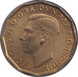 1938 THREE PENCE ( UNC ) - THREEPENCE - Cambridgeshire Coins