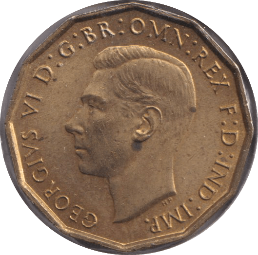 1938 THREE PENCE ( UNC ) - THREEPENCE - Cambridgeshire Coins