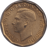 1938 THREE PENCE ( UNC ) - THREEPENCE - Cambridgeshire Coins