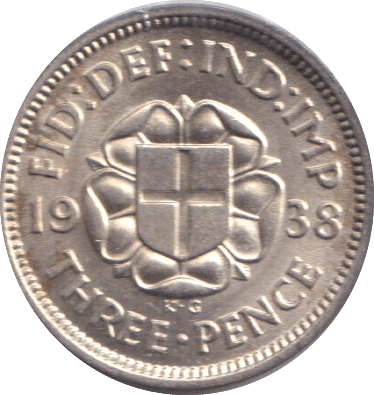1938 THREEPENCE ( BU ) - THREEPENCE - Cambridgeshire Coins