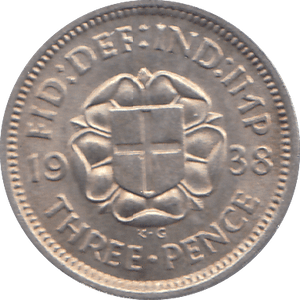 1938 THREEPENCE ( UNC ) - THREEPENCE - Cambridgeshire Coins