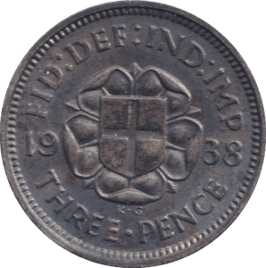 1938 THREEPENCE ( UNC ) - THREEPENCE - Cambridgeshire Coins