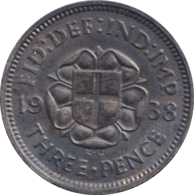 1938 THREEPENCE ( UNC ) - THREEPENCE - Cambridgeshire Coins
