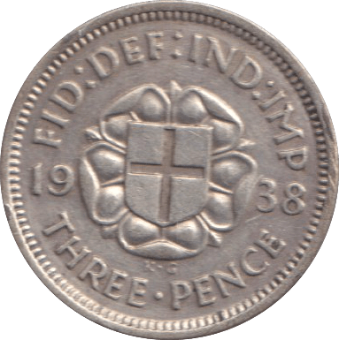 1938 THREEPENCE ( VF ) - THREEPENCE - Cambridgeshire Coins