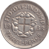 1938 THREEPENCE ( VF ) - THREEPENCE - Cambridgeshire Coins