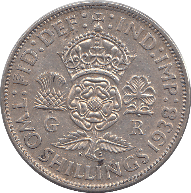 1938 TWO SHILLINGS ( EF ) - TWO SHILLINGS - Cambridgeshire Coins