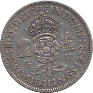 1938 TWO SHILLINGS ( VF ) - FLORIN - Cambridgeshire Coins