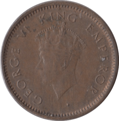 1939 1/12 ANNA INDIA - WORLD COINS - Cambridgeshire Coins