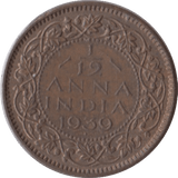 1939 1/12 ANNA INDIA - WORLD COINS - Cambridgeshire Coins