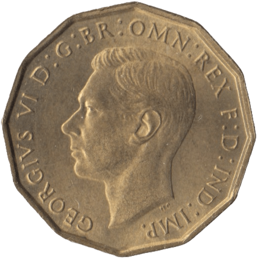 1939 BRASS THREEPENCE ( UNC ) - Threepence - Cambridgeshire Coins