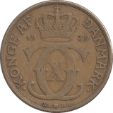 1939 DANISH 2 KRONER - Silver Proof - Cambridgeshire Coins