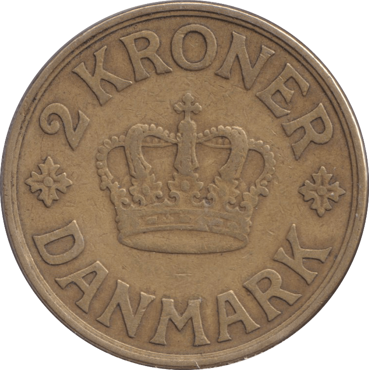 1939 DANISH 2 KRONER - Silver Proof - Cambridgeshire Coins
