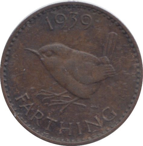 1939 FARTHING ( AUNC ) - FARTHING - Cambridgeshire Coins