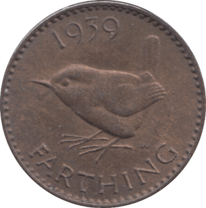 1939 FARTHING ( AUNC ) - Farthing - Cambridgeshire Coins