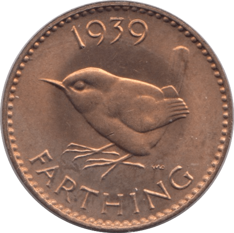 1939 FARTHING ( UNC ) - Farthing - Cambridgeshire Coins