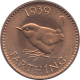 1939 FARTHING ( UNC ) - Farthing - Cambridgeshire Coins