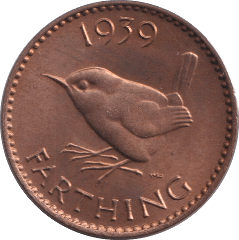 1939 FARTHING ( UNC ) - FARTHING - Cambridgeshire Coins